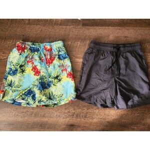 2 pair Mens S swim trunks